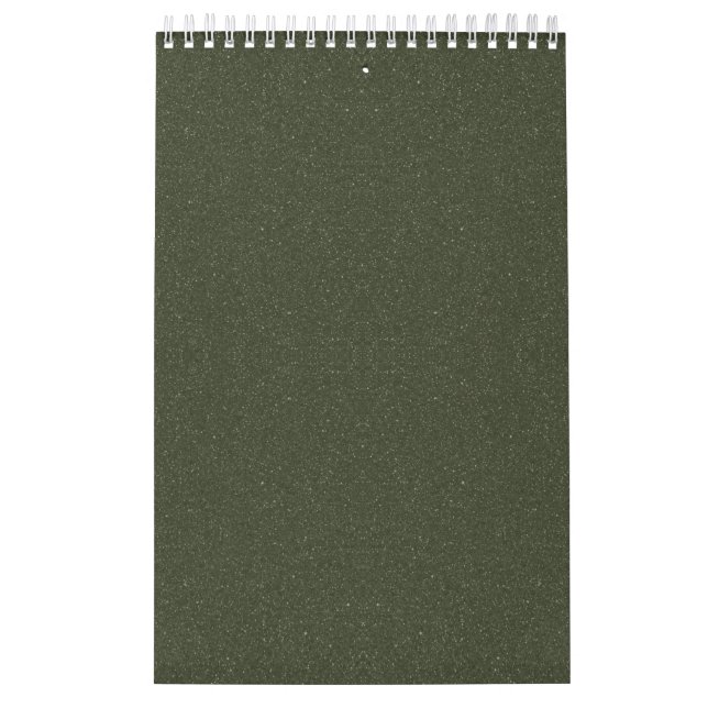 Moss Green Custom Wall Calendar (Cover)