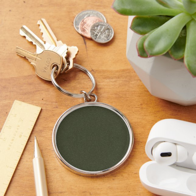 Moss Green Customisable Keychain (Desk)