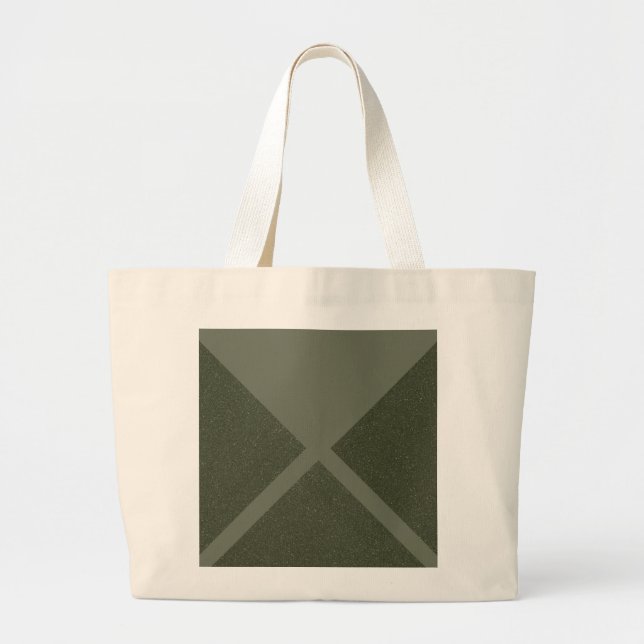 Moss Green Diagonal Tote Bag (Front)