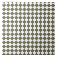 Moss Green Diamond Check pattern
