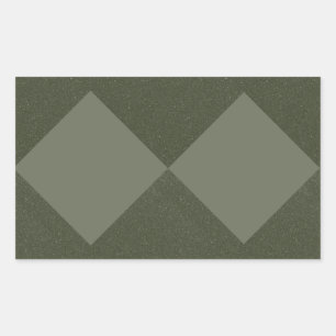 Moss Green Diamond Duo Sticker Label