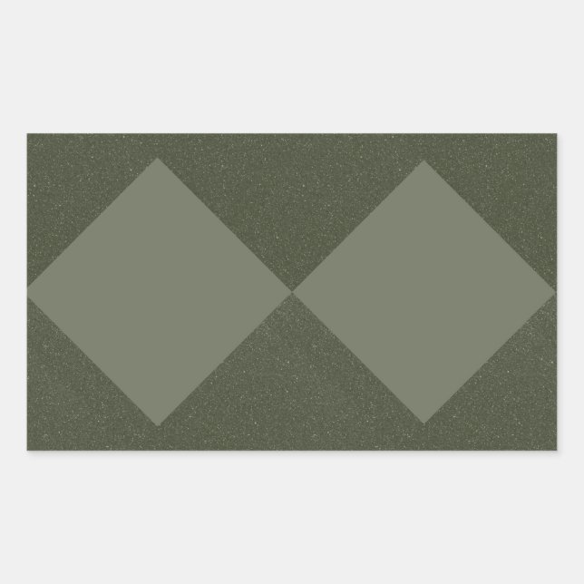 Moss Green Diamond Duo Sticker Label (Front)