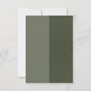Moss Green Dual-Tone Announcement Card – Customise