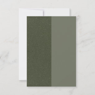 Moss Green Dual-Tone Announcement Card – Customise