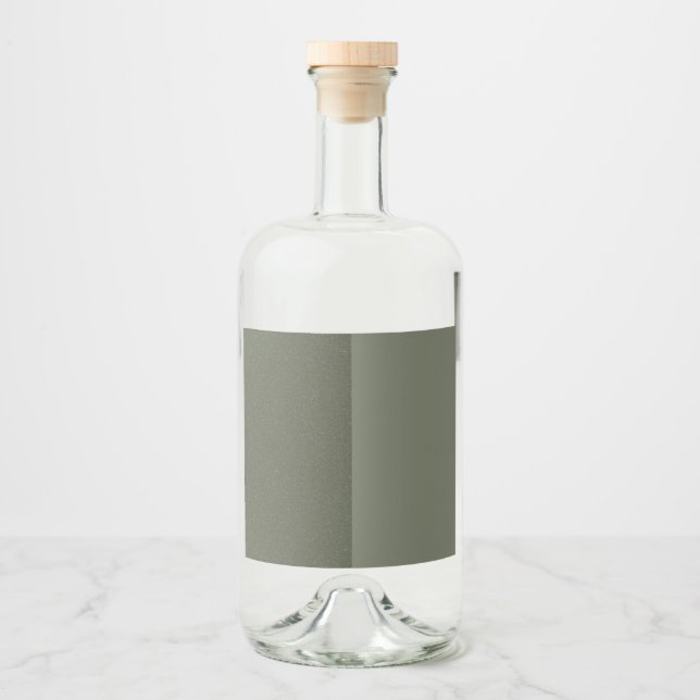 Moss Green Dual-Tone Bottle Label – Customisable (Front)