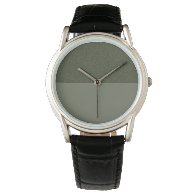 Moss Green Dual-Tone Watch Design – Customisable (Front)