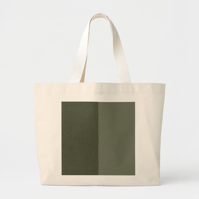 Moss Green Duo Minimal Tote – Customisable (Front)