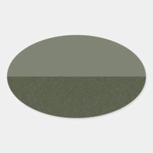 Moss Green Duo Oval Sticker – Customisable