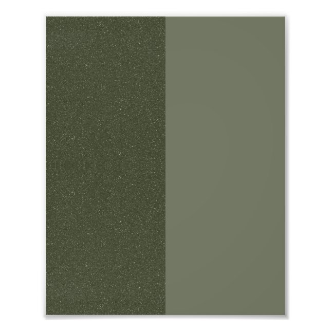 Moss Green Duo Texture Wall Print – Customise (Front)