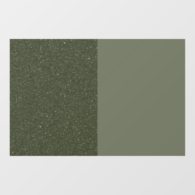 Moss Green Duo Texture Window Cling – Customisable (Sheet)