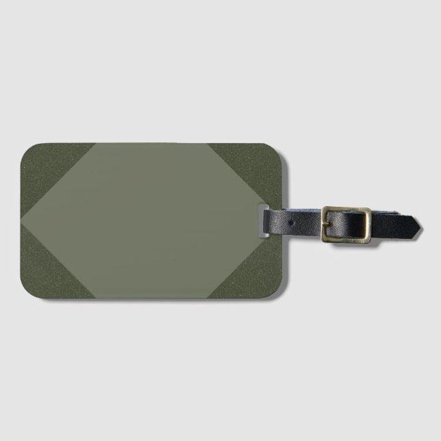 Moss Green Edge Block Tag (Front Horizontal)