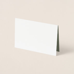Moss Green Foil Card – Custom Inside