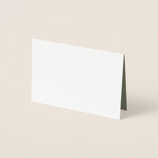 Moss Green Foil Card – Custom Inside (Front)