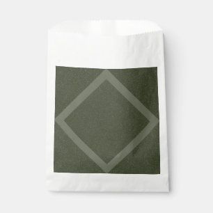Moss Green Frame Diamond Favour Bag