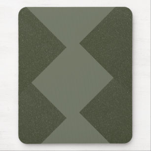 Moss Green Geometric Mousepad