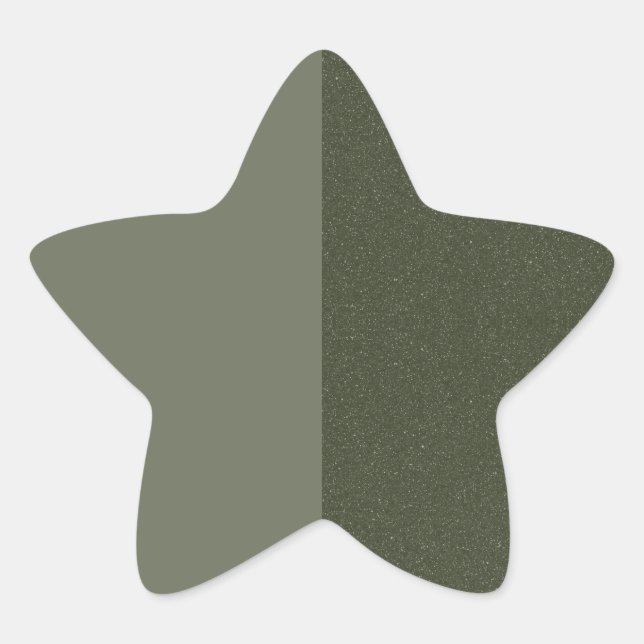 Moss Green Glitter Starburst Sticker – Customise (Front)