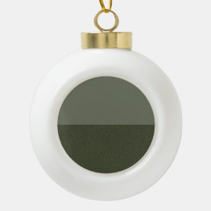 Moss Green Half & Half Ornament – Customisable