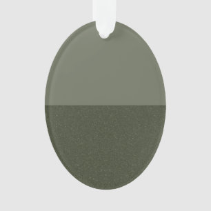 Moss Green Horizontal Split Acrylic Ornament