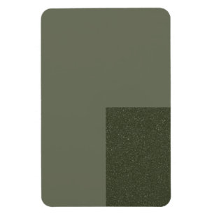 Moss Green Minimal Magnet With Bottom Accent