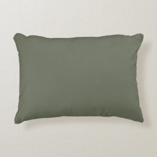 Moss Green Minimalist Accent Pillow – Customisable