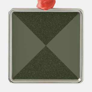 Moss Green Modern Cross Ornament