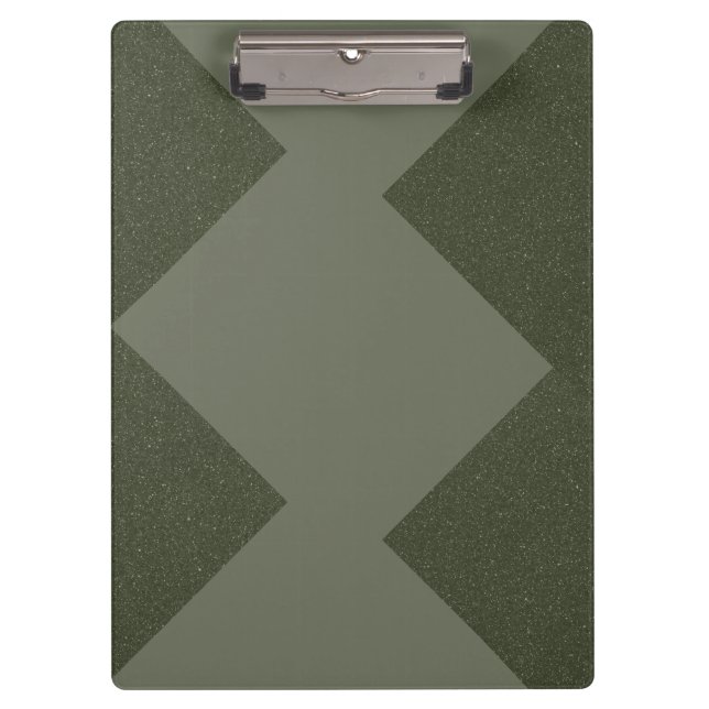 Moss Green Modern Custom Clipboard (Front)
