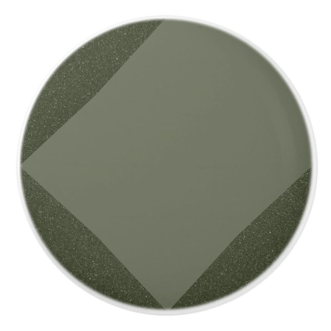 Moss Green Modern Drawer Knob – Customisable (Front)