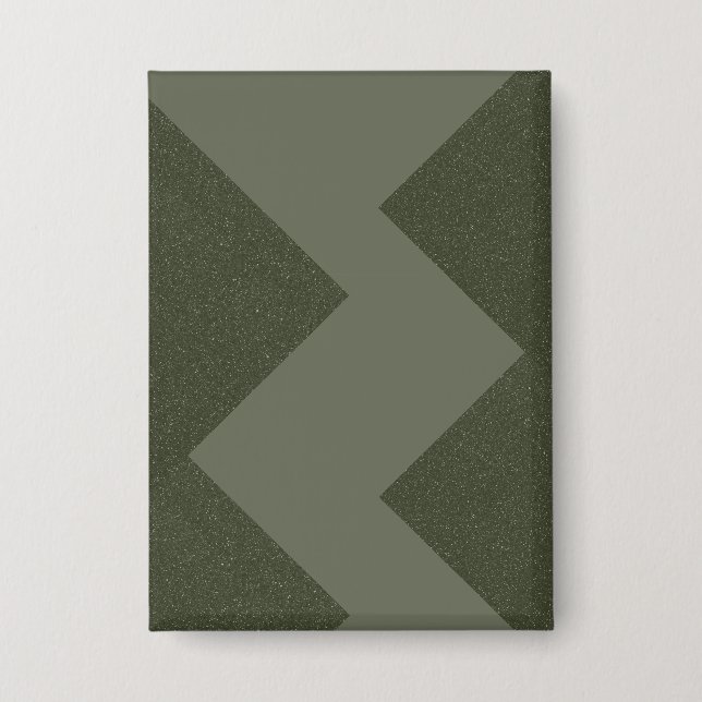 Moss Green Modern Rectangle Button (Front)