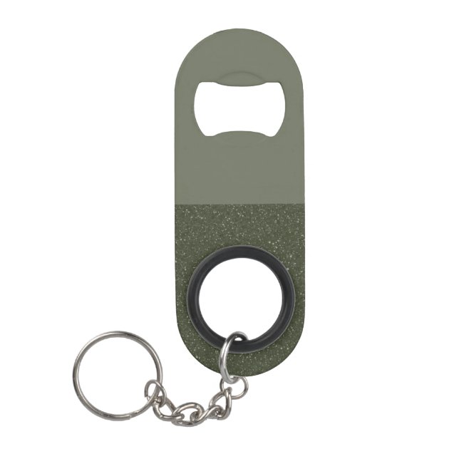 Moss Green Modern Split Bottle Opener – Customise (Front)