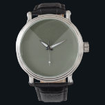 Moss Green Modern Triangle Custom Watch<br><div class="desc">Bold geometry meets natural elegance in this Moss Green Modern Triangle Watch — a timeless statement that balances subtle colour with visual precision. The angular upper segment, filled with a speckled moss texture, adds depth to the matte lower half, creating a harmonious and intriguing design that works across all genders...</div>