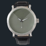 Moss Green Modern Triangle Custom Watch<br><div class="desc">Bold geometry meets natural elegance in this Moss Green Modern Triangle Watch — a timeless statement that balances subtle colour with visual precision. The angular upper segment, filled with a speckled moss texture, adds depth to the matte lower half, creating a harmonious and intriguing design that works across all genders...</div>