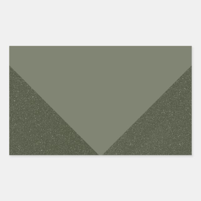 Moss Green Modern V-Cut Sticker (Front)