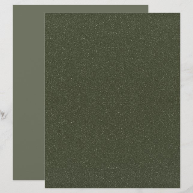 Moss Green Noise Effect Letterhead – Customisable (Front/Back)