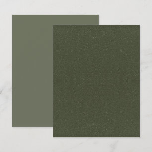 Moss Green Noise Flat Save The Date Card - Custom