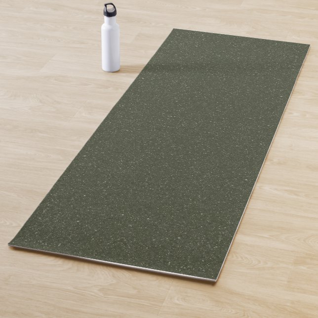Moss Green Noise Texture Yoga Mat – Customisable (In Situ)