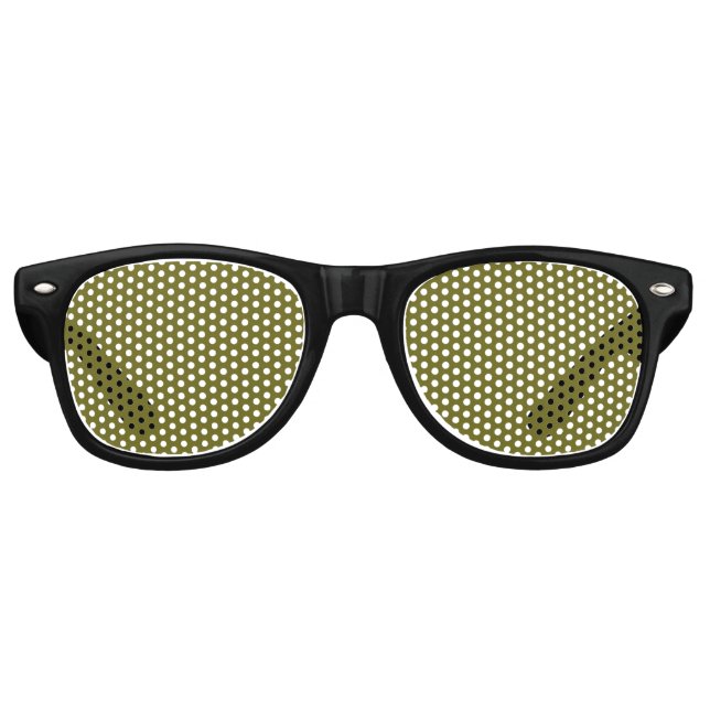 Moss Green Retro Sunglasses (Front)