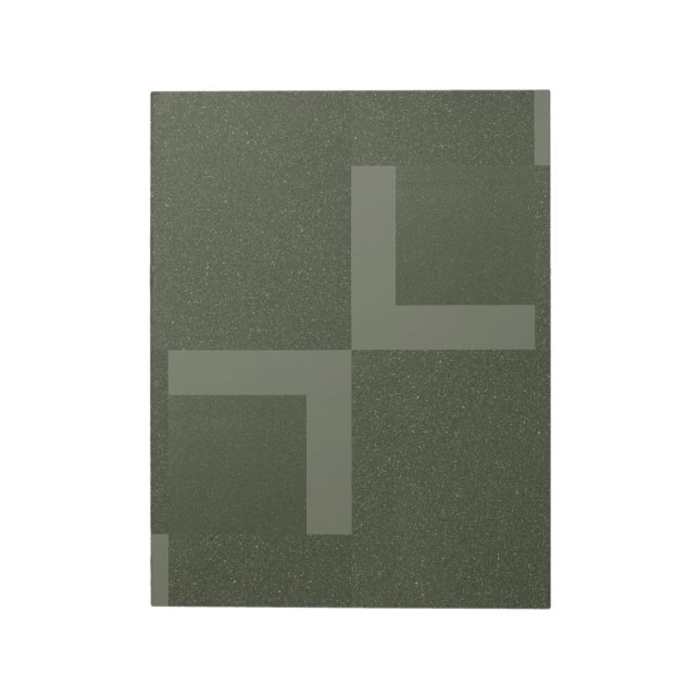 Moss Green Rotating Corners Notepad – Customisable (Rotated)