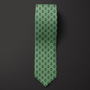 Moss Green Science Microscope Tie