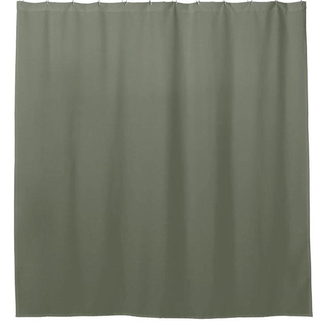 Moss Green Shower Curtain – Customisable (Front)
