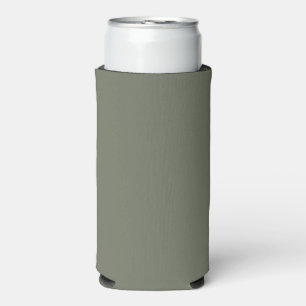 Moss Green Slim Can Cooler – Customisable