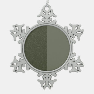 Moss Green Snowflake Ornament – Customisable