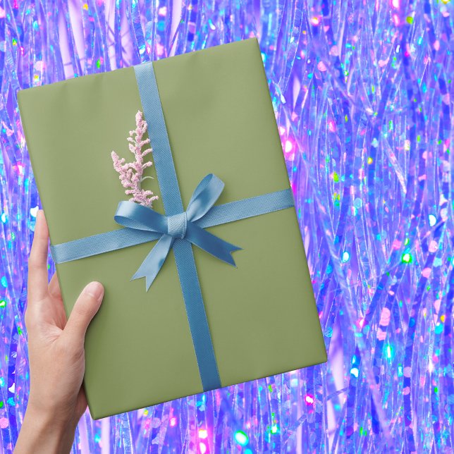 Moss Green Solid Colour Wrapping Paper (Creator Uploaded)