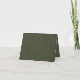 Moss Green Speckled Thank You Card