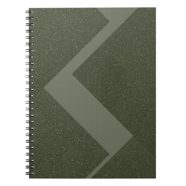 Moss Green Spiral Photo Notebook (Front)