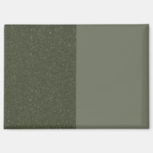Moss Green Split Design Magnet (Customisable)