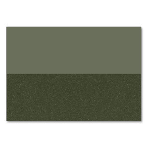 Moss Green Split Design Table Card – Customisable