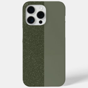 Moss Green Split iPhone 15 Pro Max Case (Custom)