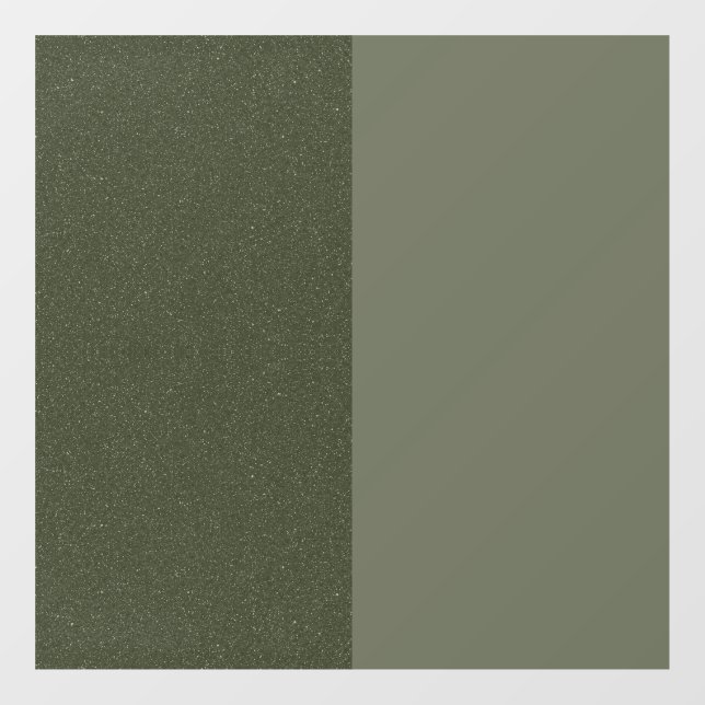 Moss Green Split-Panel Window Cling – Customisable (Sheet)