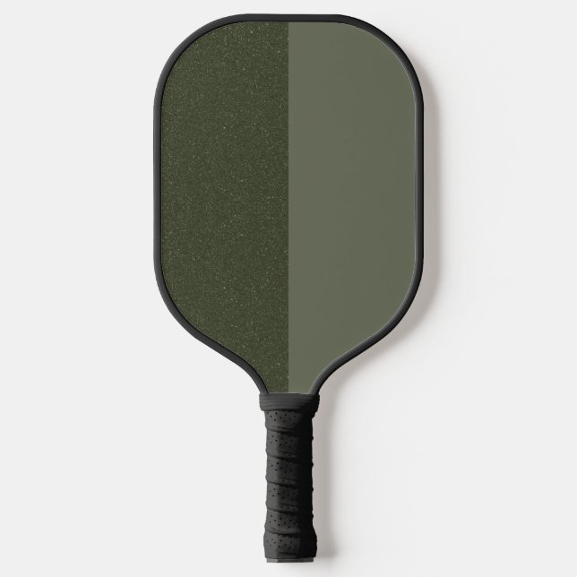 Moss Green Split Pickleball Paddle – Customisable (Front)