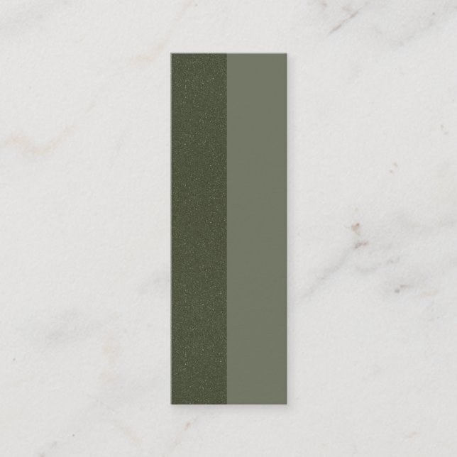 Moss Green Split Texture Business Card – Customise (Front)